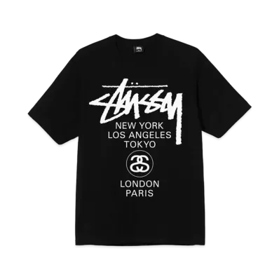 Stussy WORLD TOUR TEE "Black"