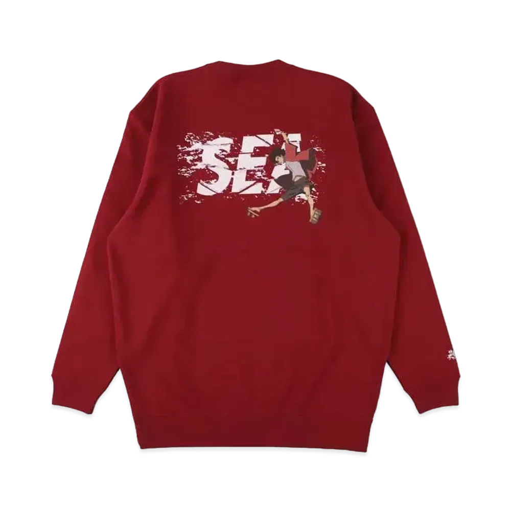 WIND AND SEA x SAMURAI CHAMPLOO (Sea) Crew "Burgundy"
