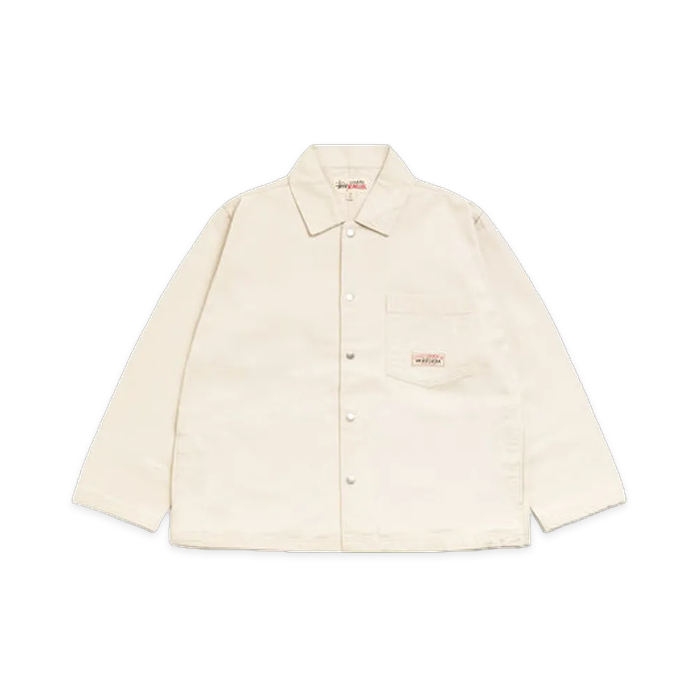 Stussy Canvas Work Overshirt "Bone"
