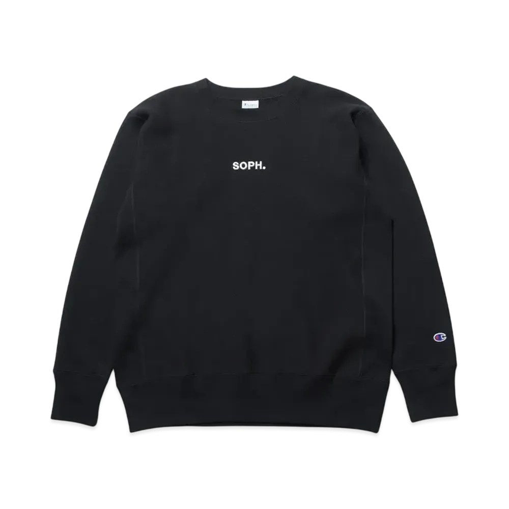 Champion x SOPH. Reverse Weave Crewneck Sweat "Black"