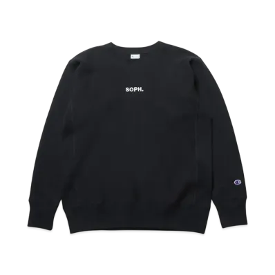 Champion x SOPH. Reverse Weave Crewneck Sweat "Black"