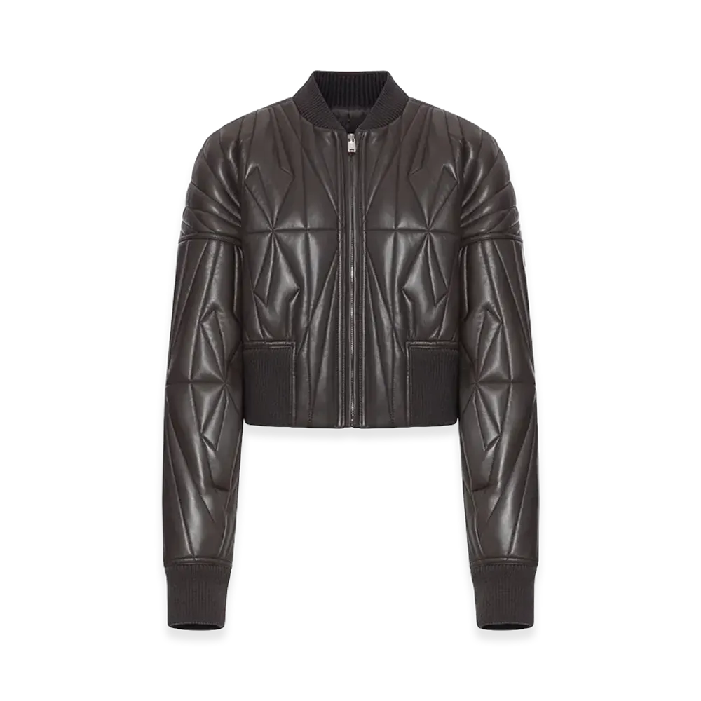 MONCLER x Rick Owens Women's Geocamo Cropped Jacket "Brown"