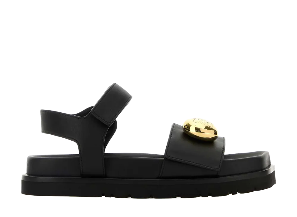 LOEWE Women's Pebble Fussbett Sandal "Black"