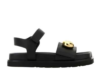 LOEWE Women's Pebble Fussbett Sandal "Black"