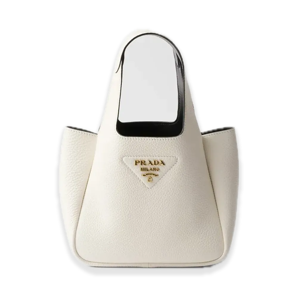 PRADA Leather Mini Handbag "White"
