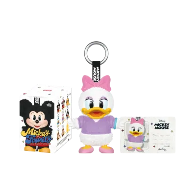 POP MART DISNEY Mickey Family Cute Together Series Plush Keychain Daisy