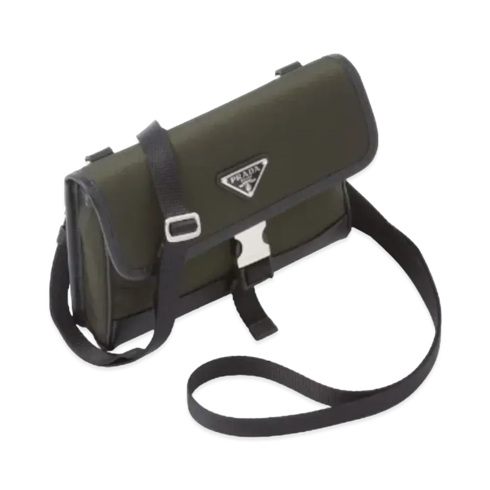 PRADA Re Nylon Saffiano Leather Smartphone Case "Tundra"