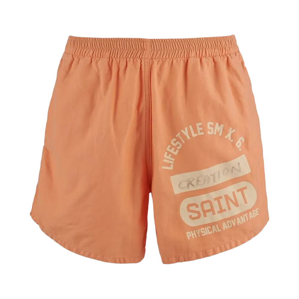 Saint Mxxxxxx 24SS Creation Easy Shorts "Orange" SM-YS8-0000-057