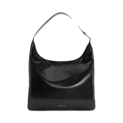 CHARLES & KEITH Lumen Slouchy Hobo Bag "Noir"