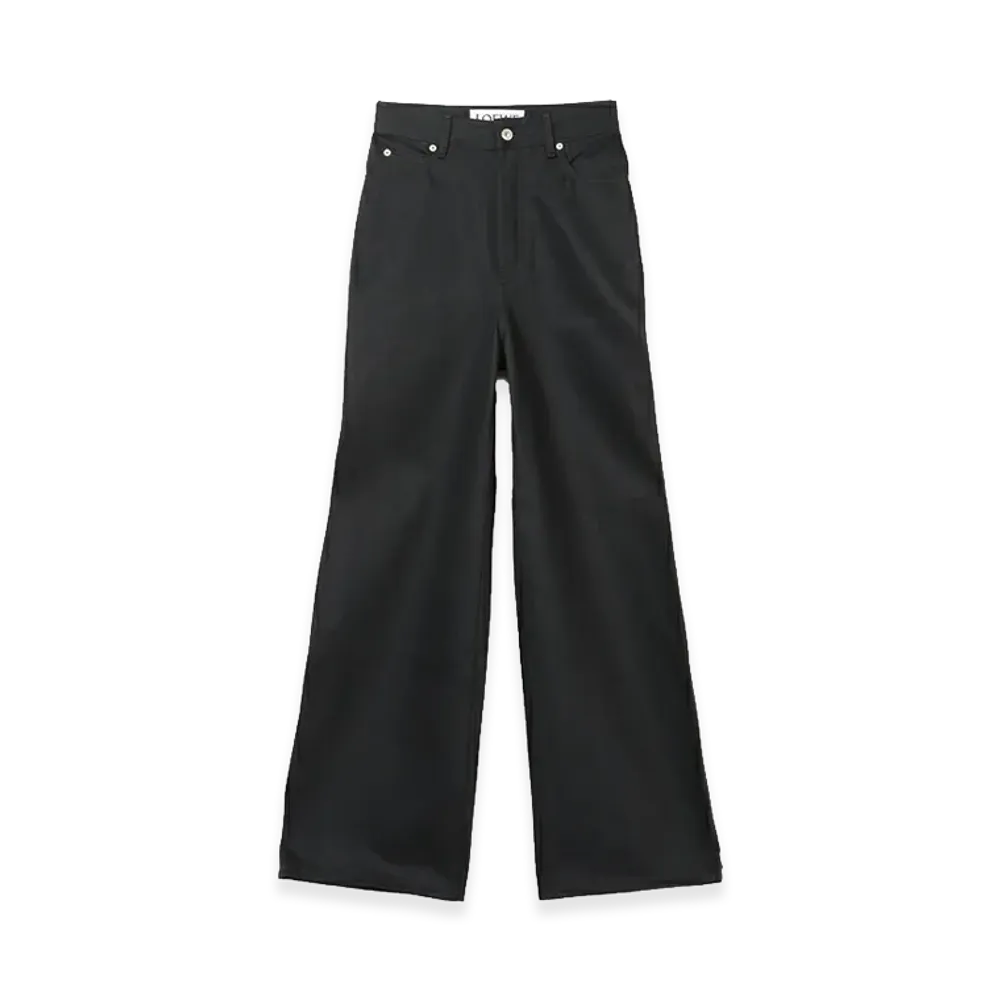 LOEWE Women's High-Waisted Regular Fit Jeans "Black"