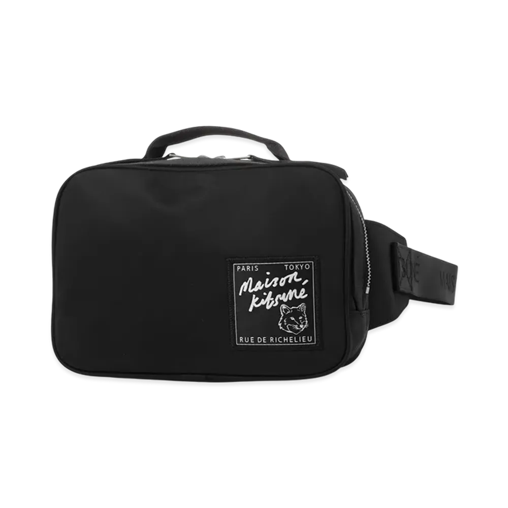Maison Kitsune The Traveller Bumbag "Black"
