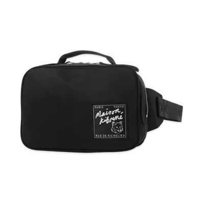 Maison Kitsune The Traveller Bumbag "Black"