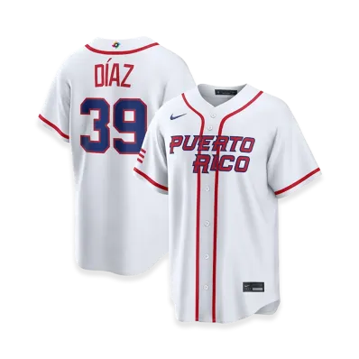 Nike 2026WBC World Baseball Classic Edwin Díaz Puerto Rico Baseball Home Stadium Jersey "White"