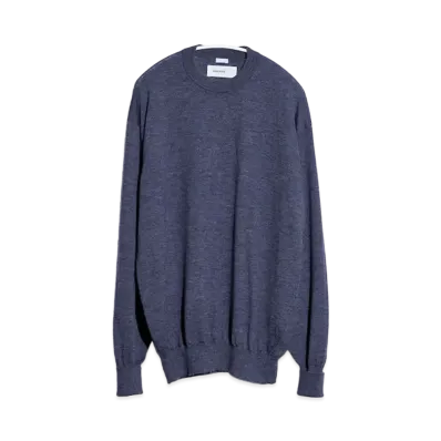 everyone A.PRESSE for everyone Cashmere High Gauge Crew Neck Sweater "Charcoal"