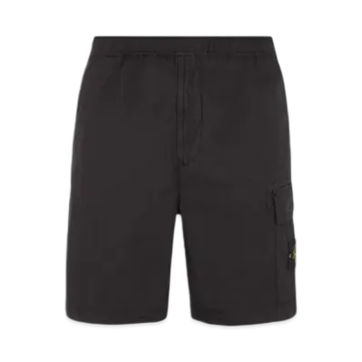 Stone Island L1803 Comfort Fit Cargo Bermuda Shorts - 24SS "Black"