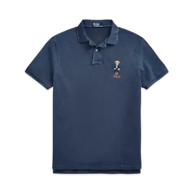 Polo Ralph Lauren Polo Bear Mesh Polo Shirt "Navy"