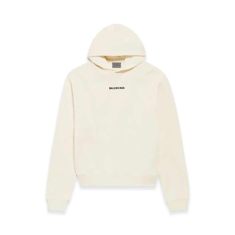 BALENCIAGA Women's Back Hoodie Medium Fit "Beige"