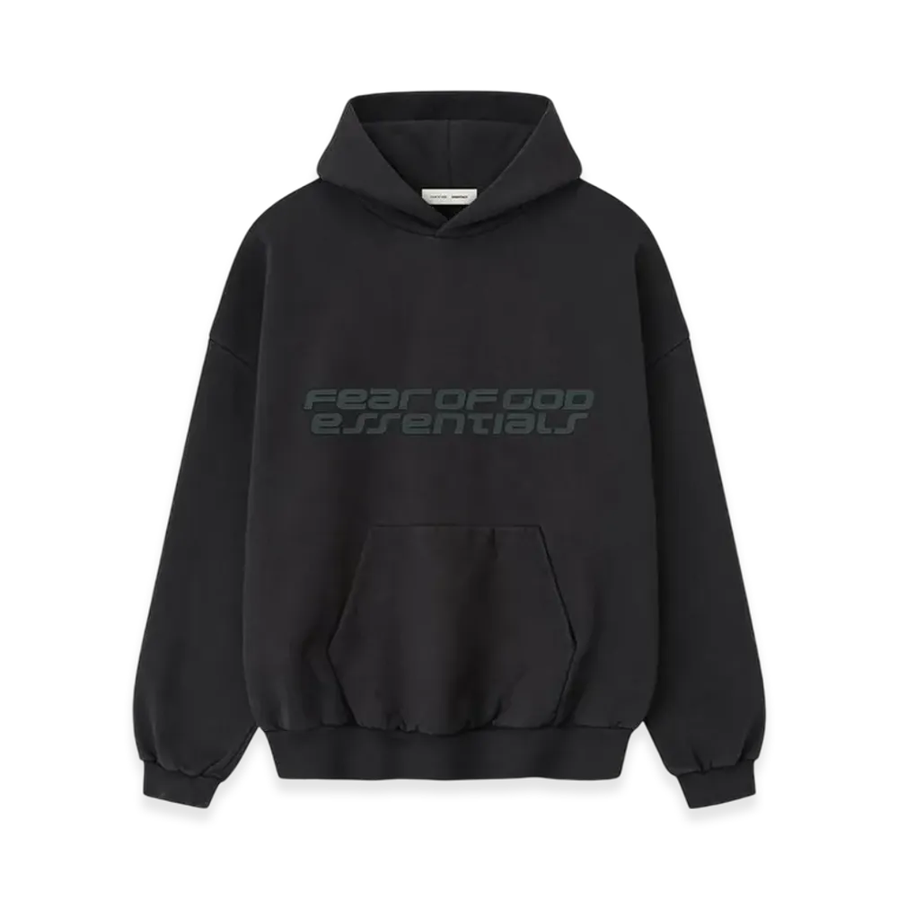 FEAR OF GOD ESSENTIALS Heavy Fleece 90s Hoodie "Vintage Black"