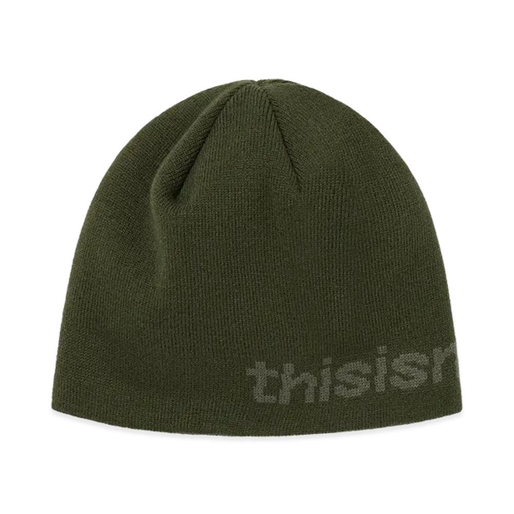 thisisneverthat SP-Logo No Cuff Beanie "Olive"