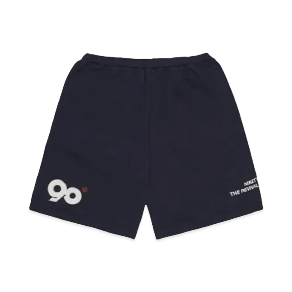 9090 Logo Sweat Half Pants "Navy"