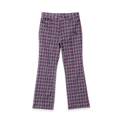 NEEDLES Boot-Cut Jean - Poly Jacquard "Purple"