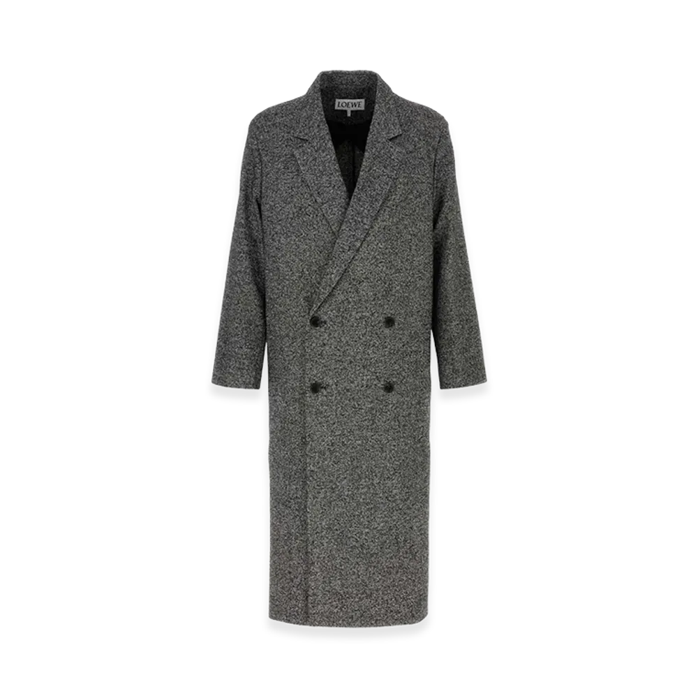 LOEWE Two-Tone Wool Blend Coat "Multicoloured"