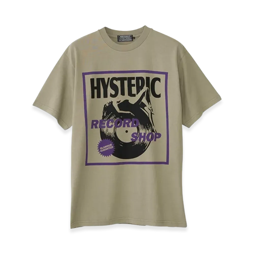HYSTERIC GLAMOUR Record Shop T-Shirt "Green"