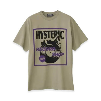HYSTERIC GLAMOUR Record Shop T-Shirt "Green"