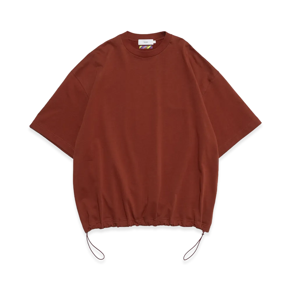 Graphpaper x is-ness Cotton Light Terry Balloon Sweat Tee "Brick"