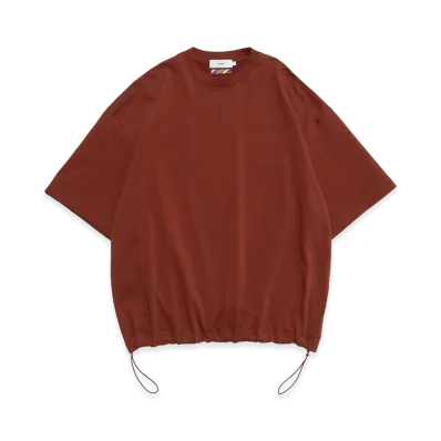 Graphpaper x is-ness Cotton Light Terry Balloon Sweat Tee "Brick"