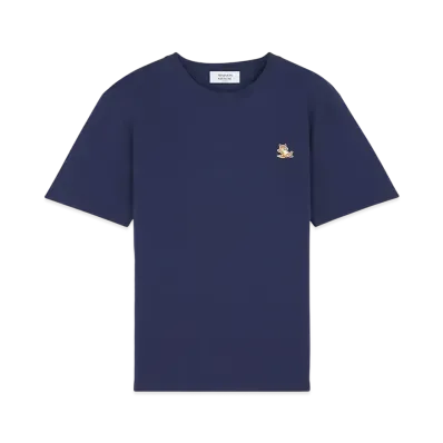 Maison Kitsune Chillax Fox Patch Regular T-Shirt "Eclipse Blue"