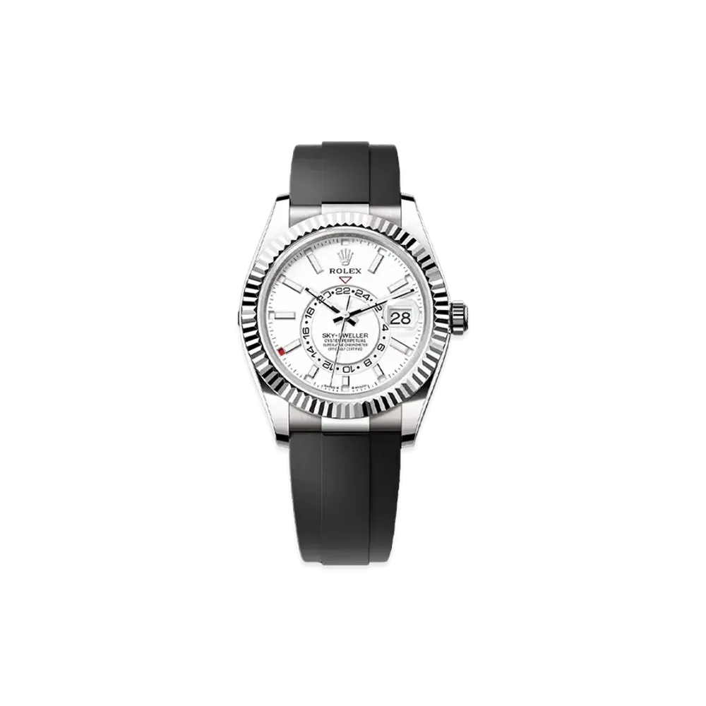 ROLEX Sky-Dweller Oyster 42mm "White/White Gold" 336239