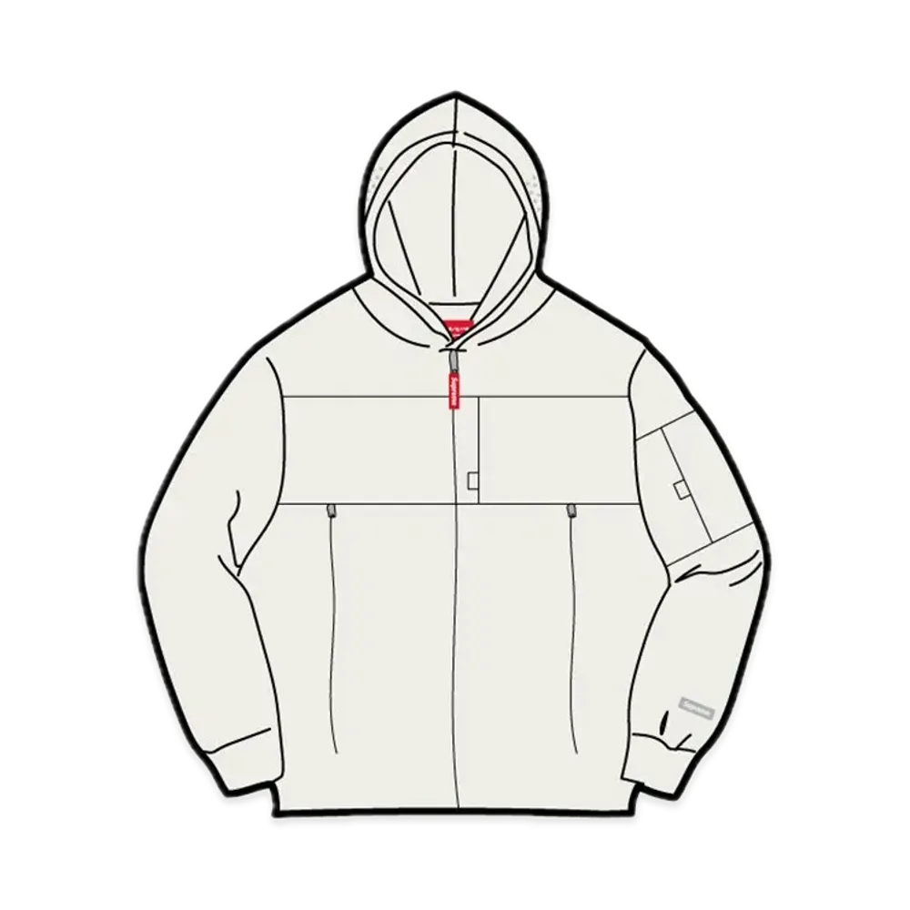 Supreme Full Zip Facemask Jacket "Stone"