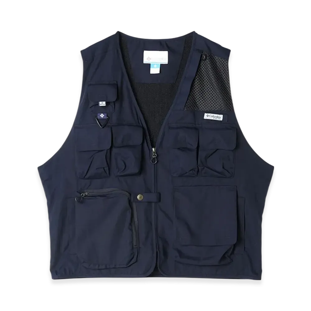 Columbia x Houyhnhnm Fishing Club PFG Gold Creek Vest "Navy"