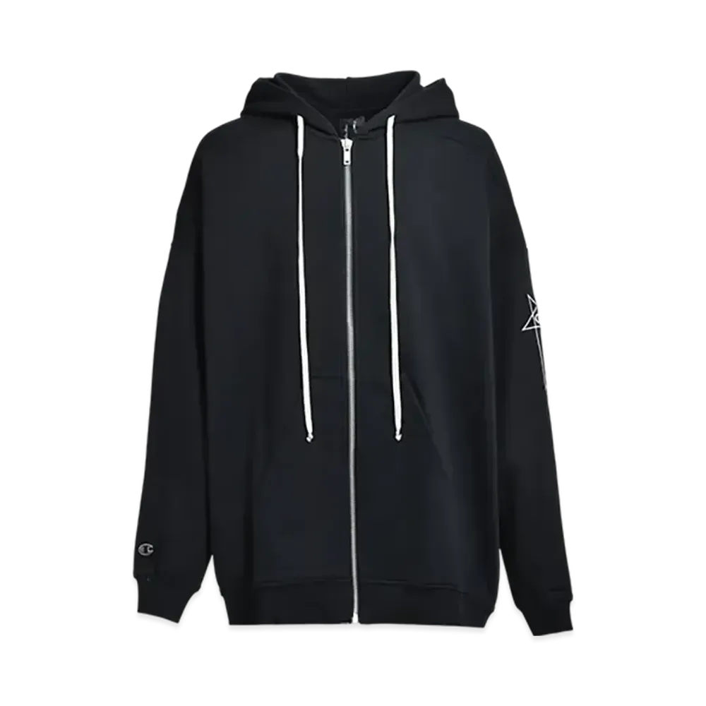 RICK OWENS x Champion Jumbo Jason's Hoodie "Black"