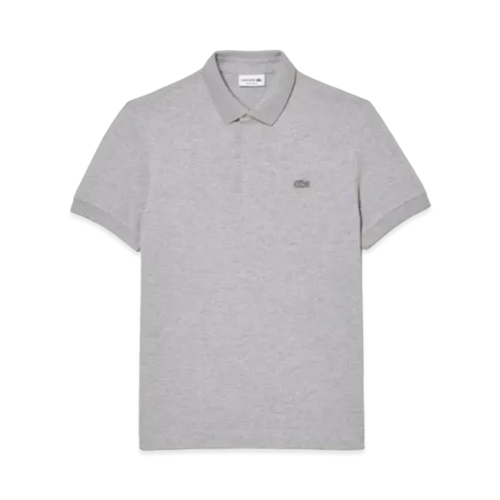 LACOSTE Regular Fit Stretch Paris Polo Shirt "Grey"