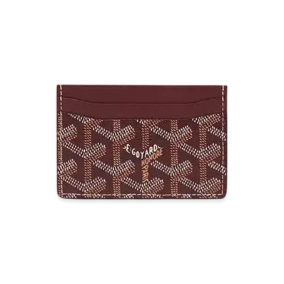 Goyard Saint-Sulpice Card Wallet "Burgundy"