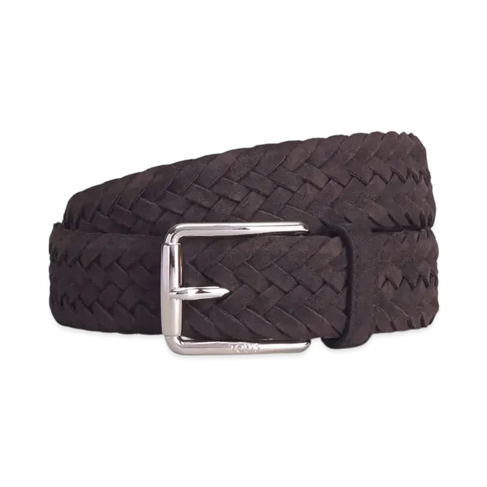 TOD'S Belt in Suede "Brown"