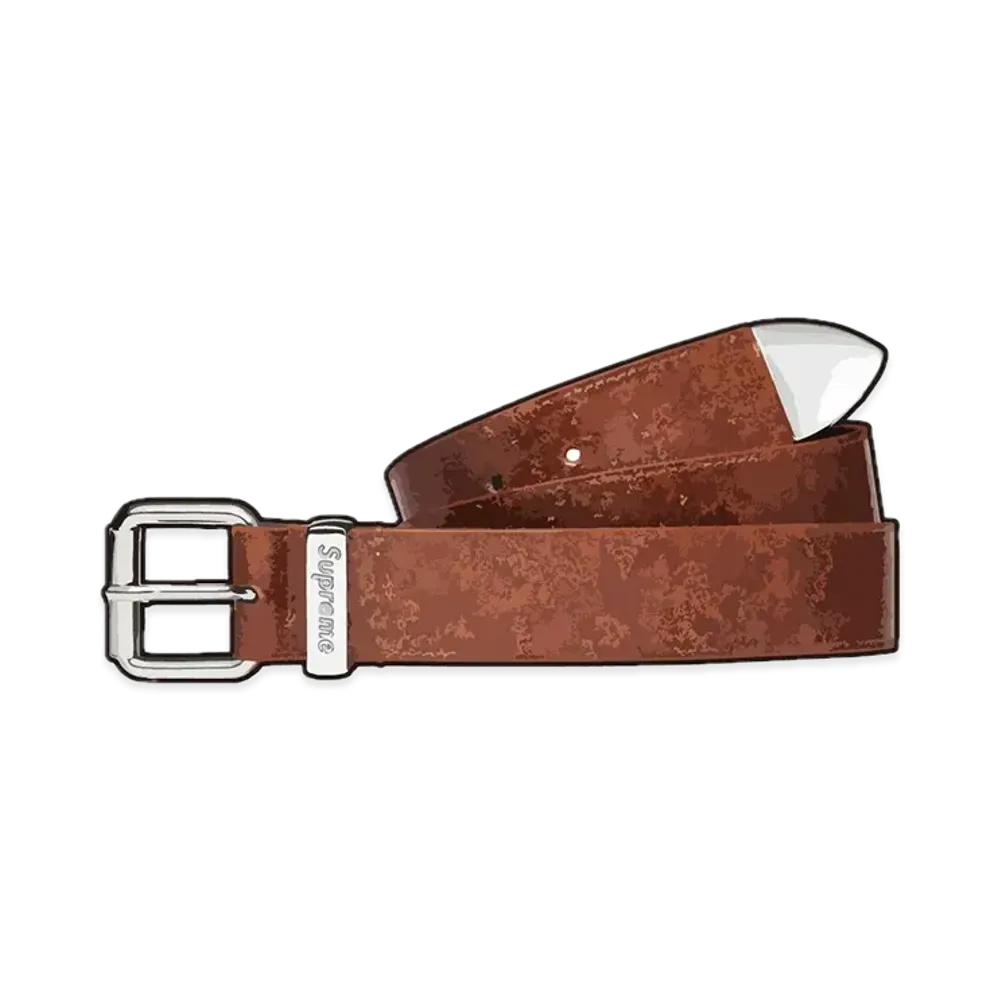 Supreme Glitter Vinyl Ranger Belt "Brown"