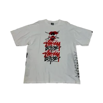 Stussy x A BATHING APE T-Shirt "White"