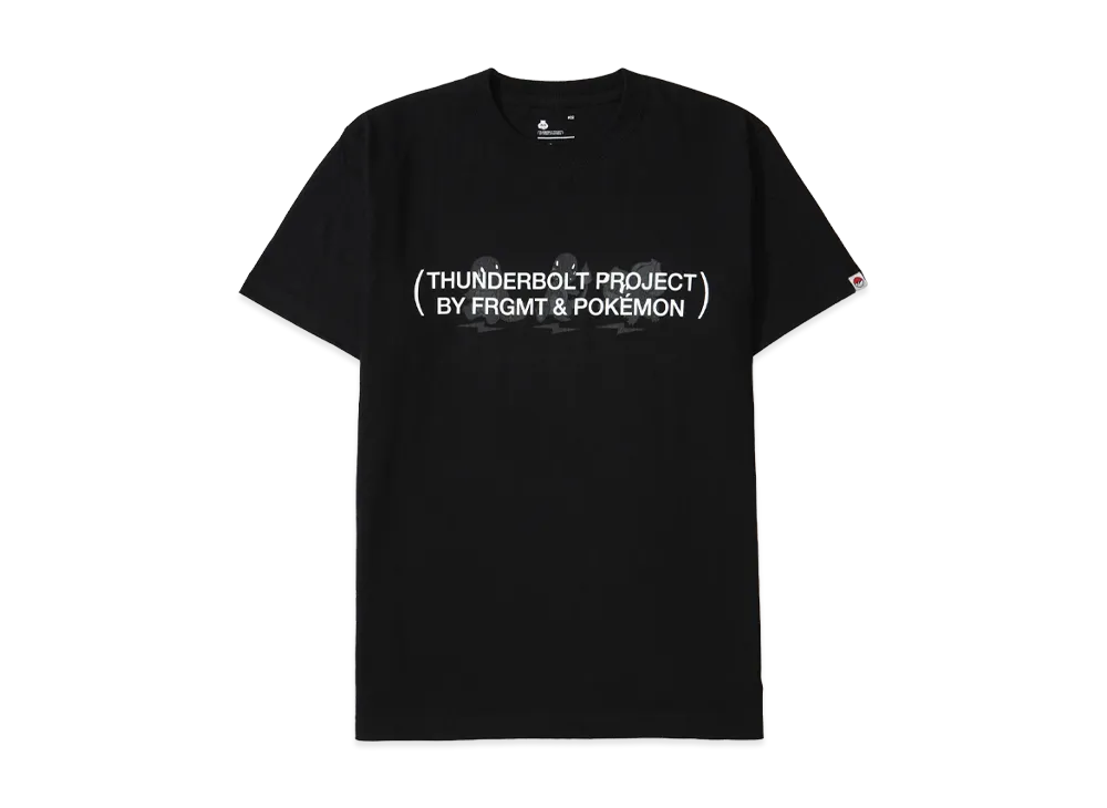FRAGMENT x POKEMON THUNDERBOLT PROJECT PRINT TEE "Black"