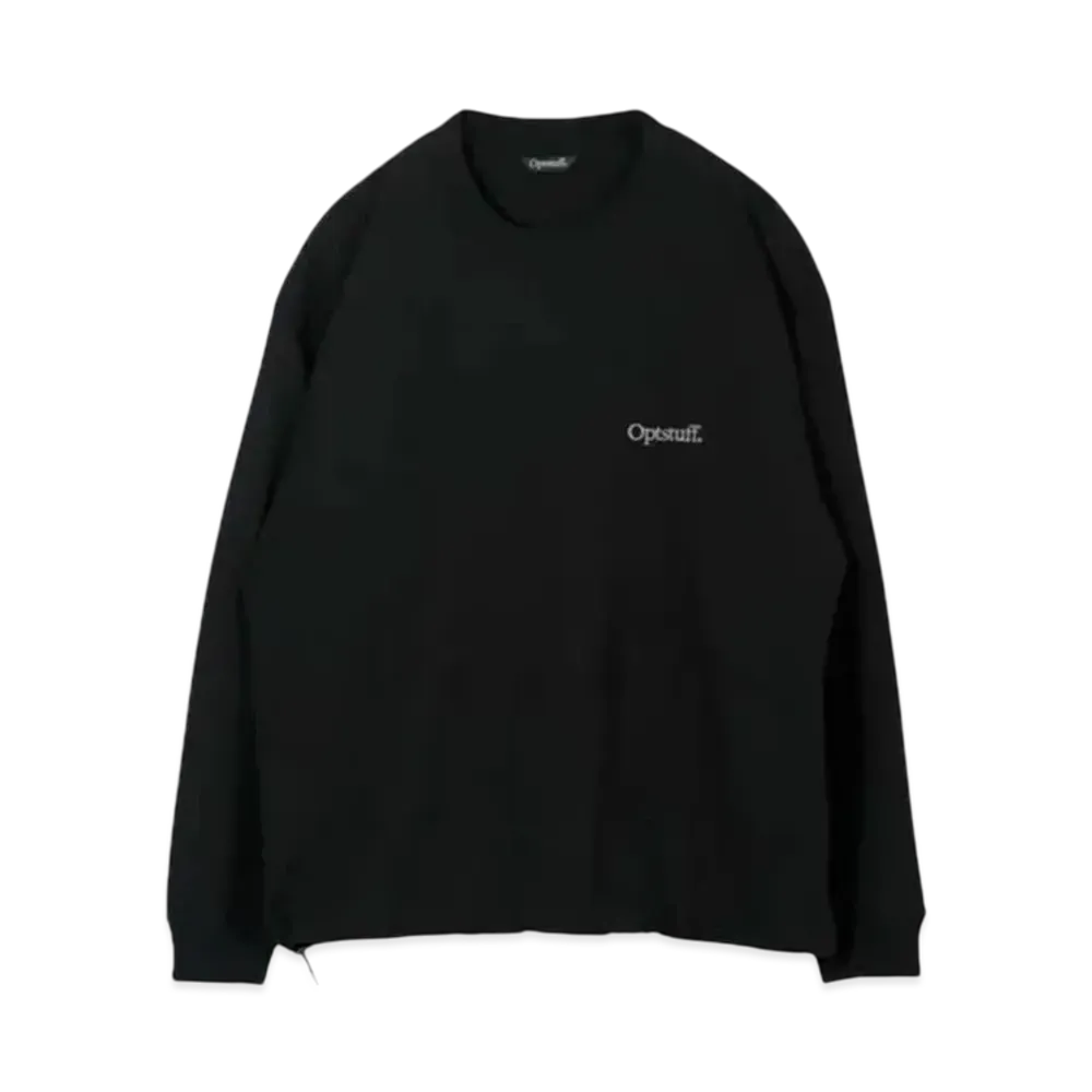 Optstuff Drawstring Long Sleeve T-Shirt "Black"