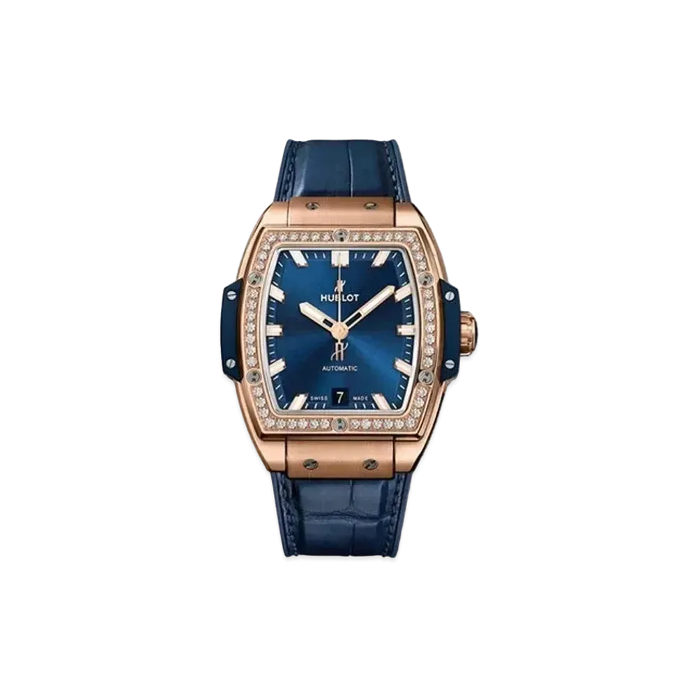HUBLOT Spirit of Big Bang King Gold Blue Diamonds 39mm