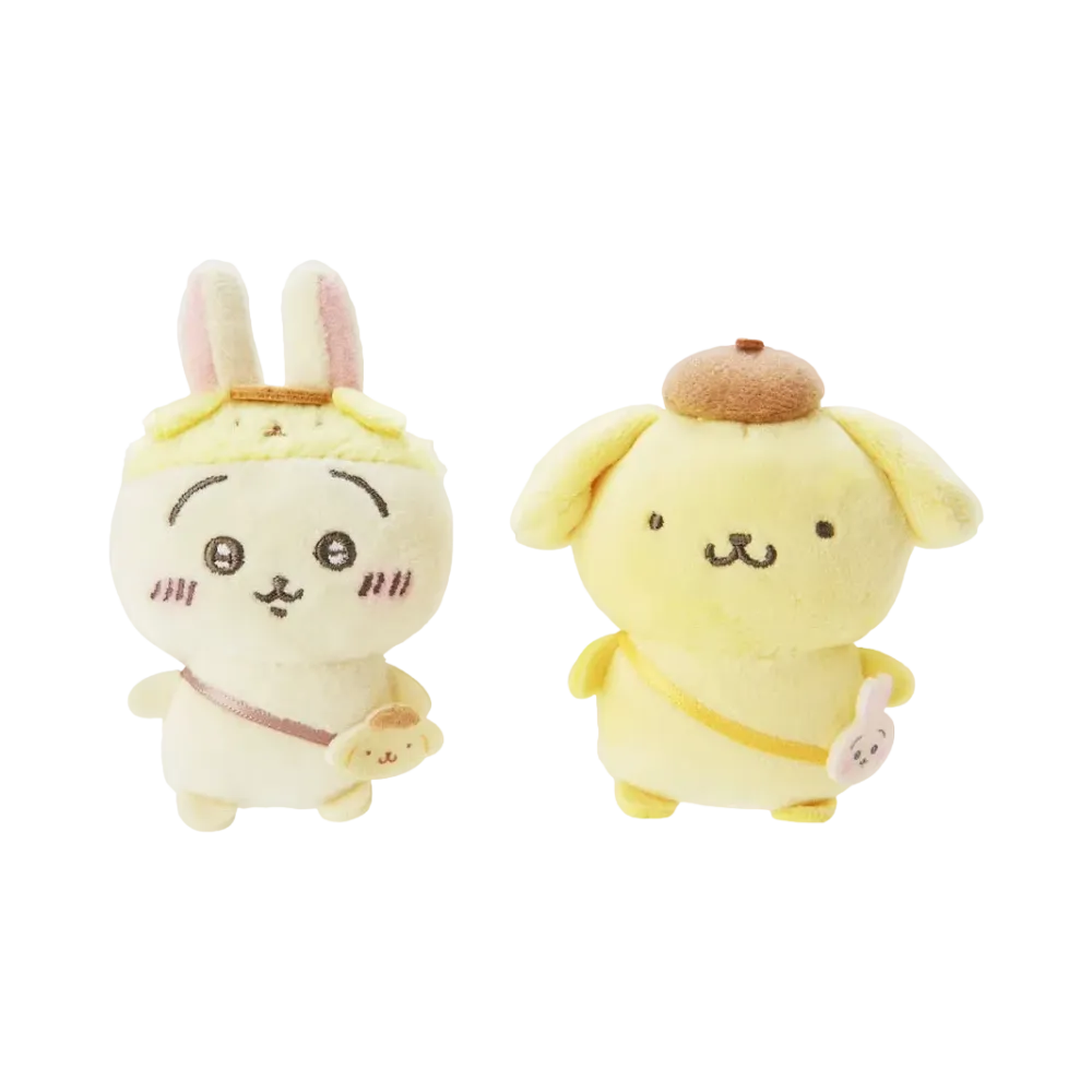 Sanrio -Chiikawa- Chiikawa x Pom Pom Purin Pair Brooch (Usagi)