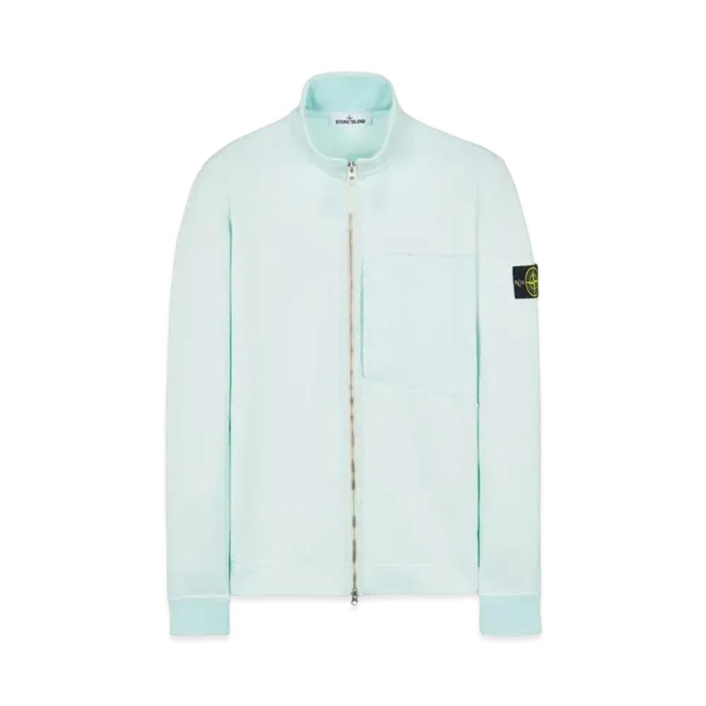 Stone Island 63947 COTTON NYLON FLEECE "Light Green"