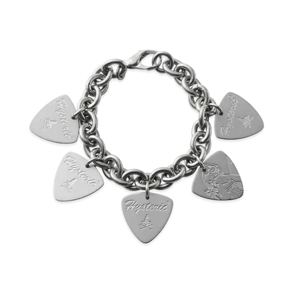 HYSTERIC GLAMOUR Woman On Skullpick Bracelet "Silver"
