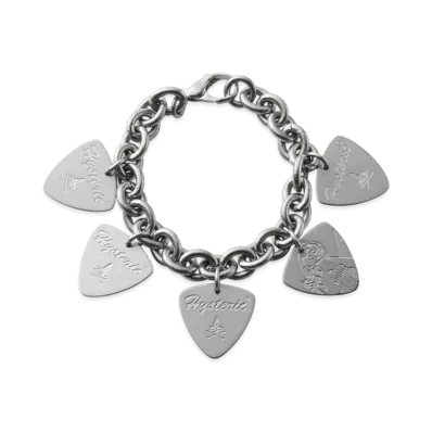 HYSTERIC GLAMOUR Woman On Skullpick Bracelet "Silver"