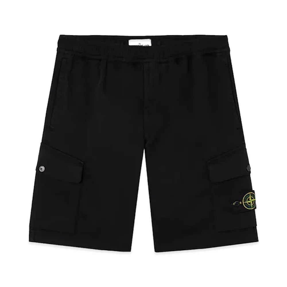 STONE ISLAND Stretch Cotton Regular Fit Short Pants "Black"