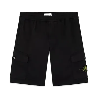 STONE ISLAND Stretch Cotton Regular Fit Short Pants "Black"
