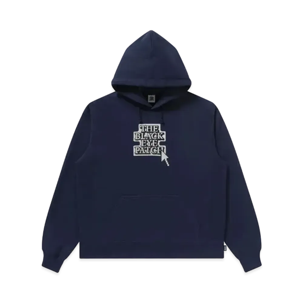 Black Eye Patch Click OG Label Hoodie "Navy"